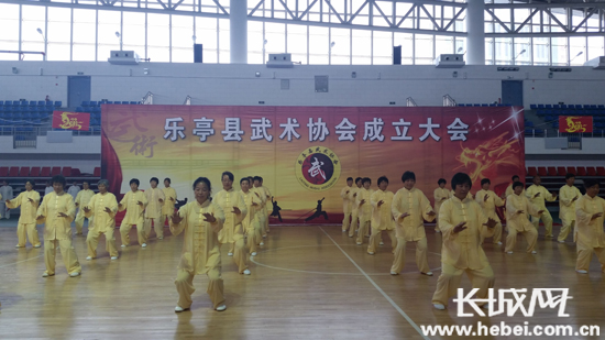 乐亭县武艺协会揭牌典礼当场